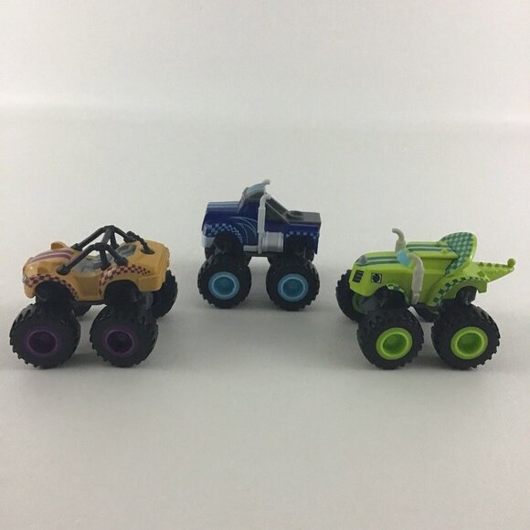 Blaze And The Monster Machines Crusher Zeg Stripes Diecast Truck Lot 2014 Mattel - Picture 2 of 6